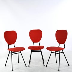3 chairs designed by Jacques Hitier in the 1950s in France
