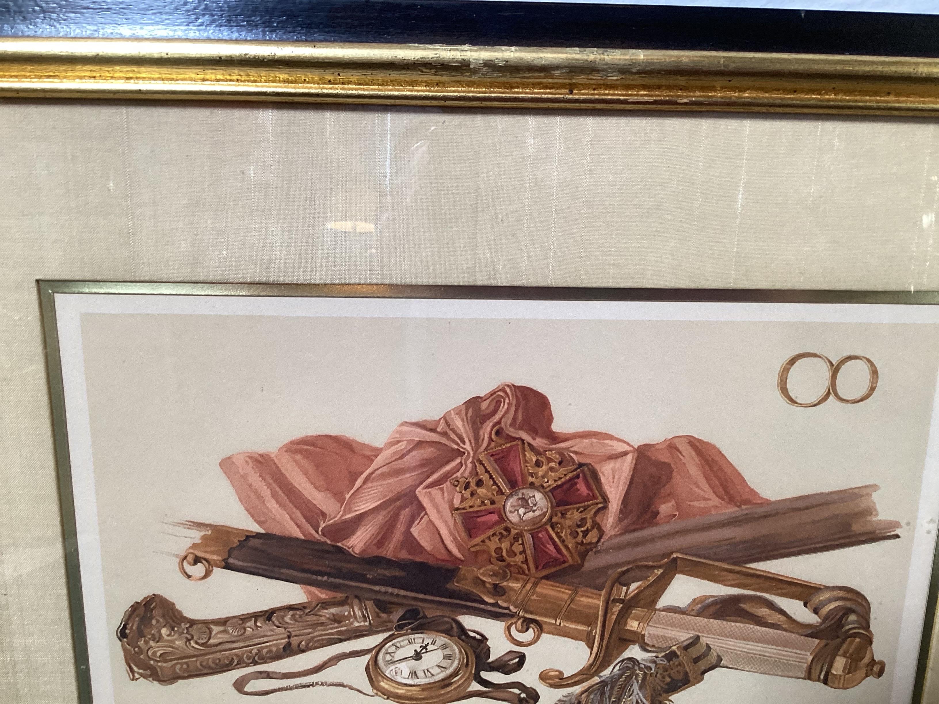 3 Chromo-Lithographien - Lemercier Paris (Seide) im Angebot