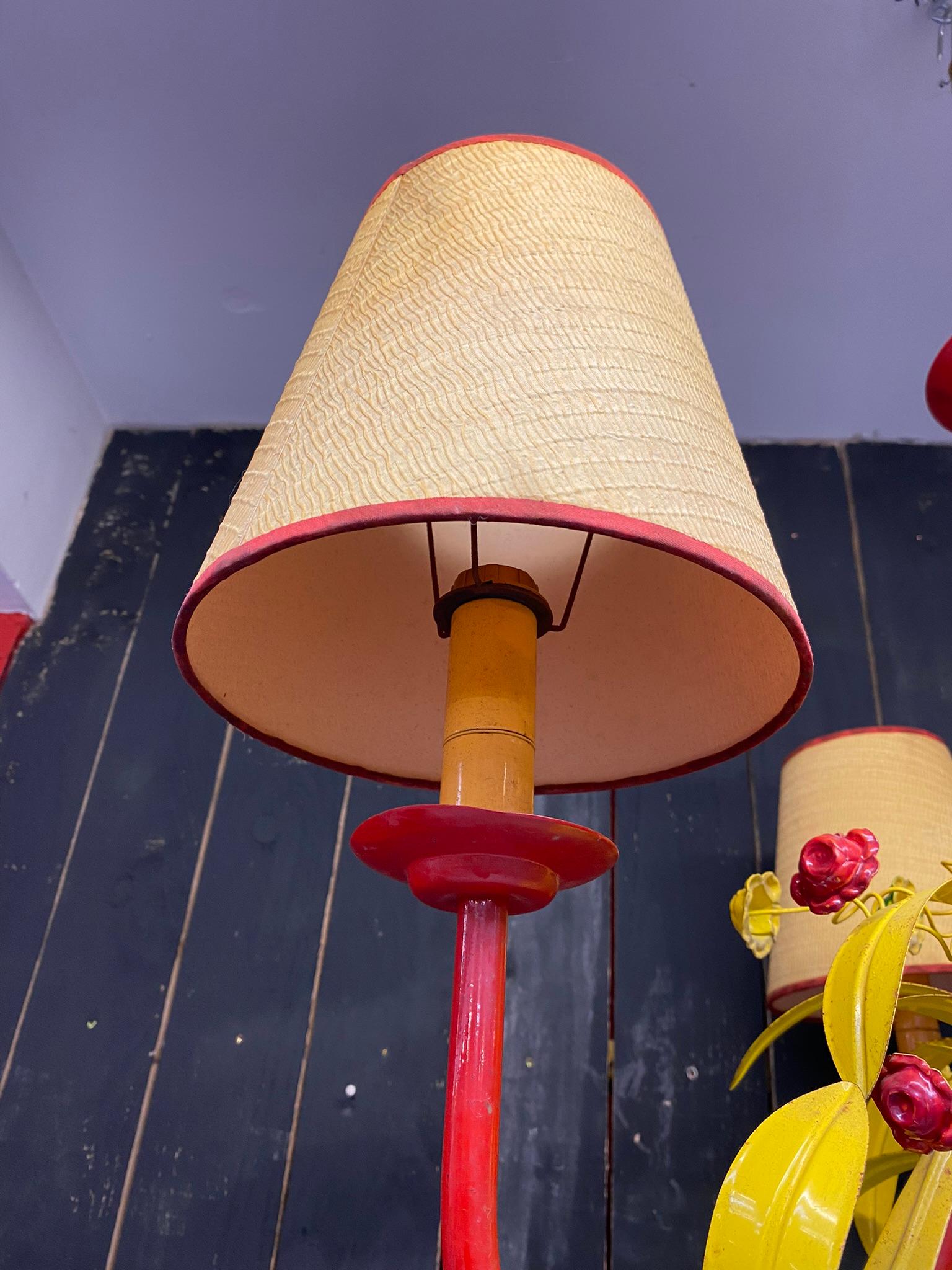 3 Circus Chandeliers in Lacquered Metal, circa 1970 For Sale 7