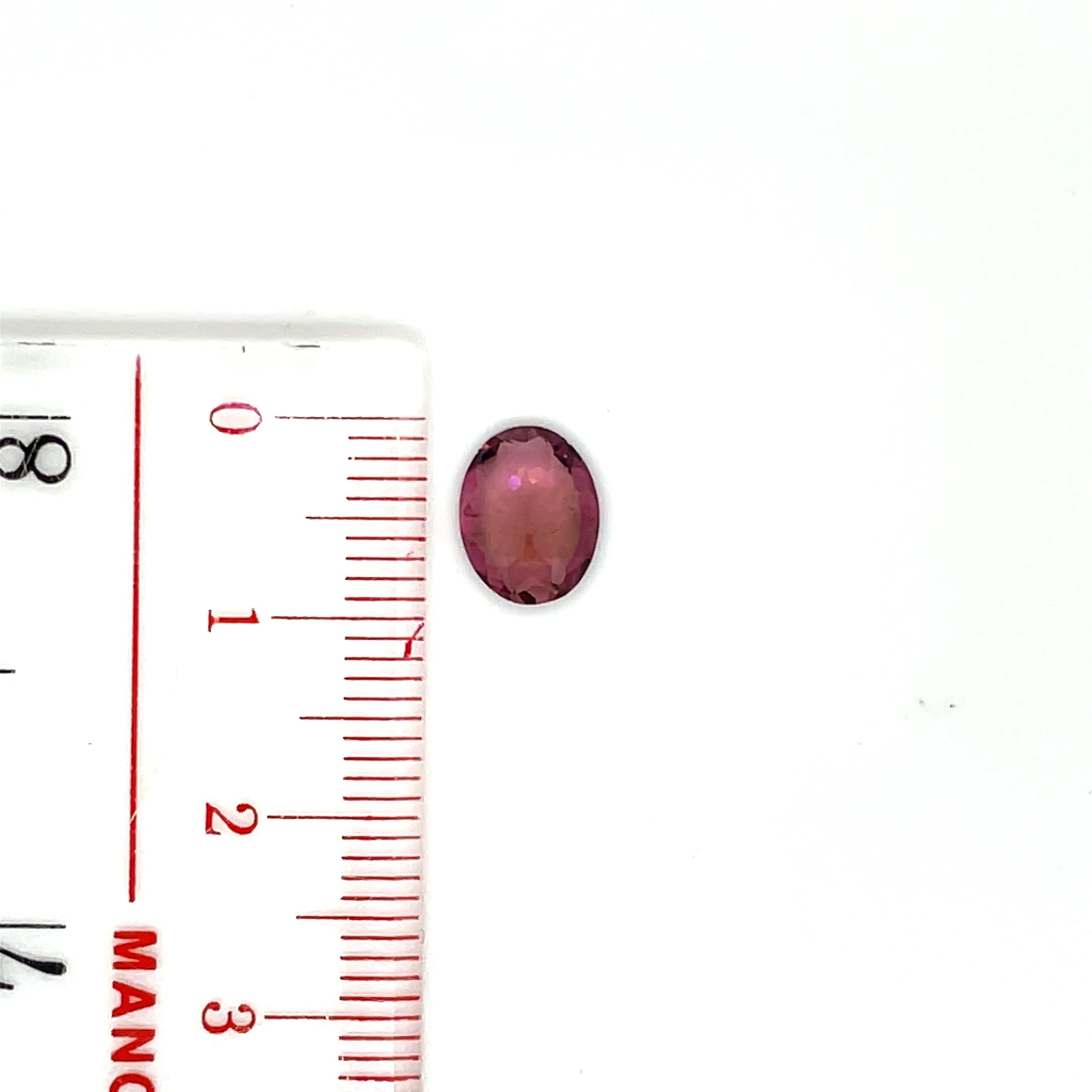 Tormaline ovali incastonate a 3 colori Cts 4,63 in vendita 1