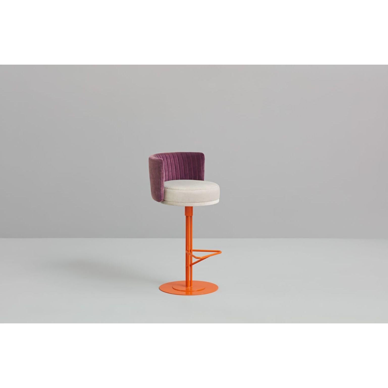 3 colored athens stool by Afroditi Krassa
Dimensions: W52, D55, H101, Seat 80
Materials: Iron structure and seat particles board
Foam CMHR (high resilience and flame retardant) for all our cushion filling systems
Painted iron structure

Also