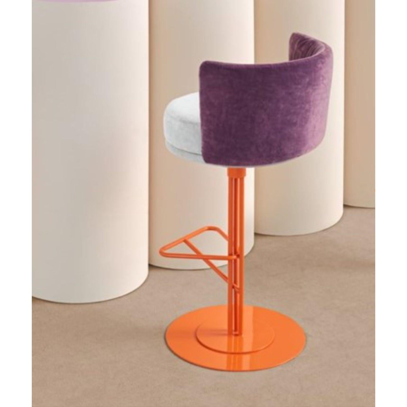 Iron 3 Colored Athens Stool by Pepe Albargues For Sale