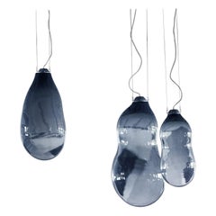 3 Colored Bubble Pendants Ensemble, Signed Alex de Witte