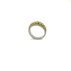 3-Comb, bague 3 pièces en platine et jaune 18 carats