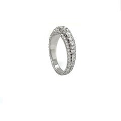 3-COMB-R - 18K Weiße Ringe mit 3 Teilen