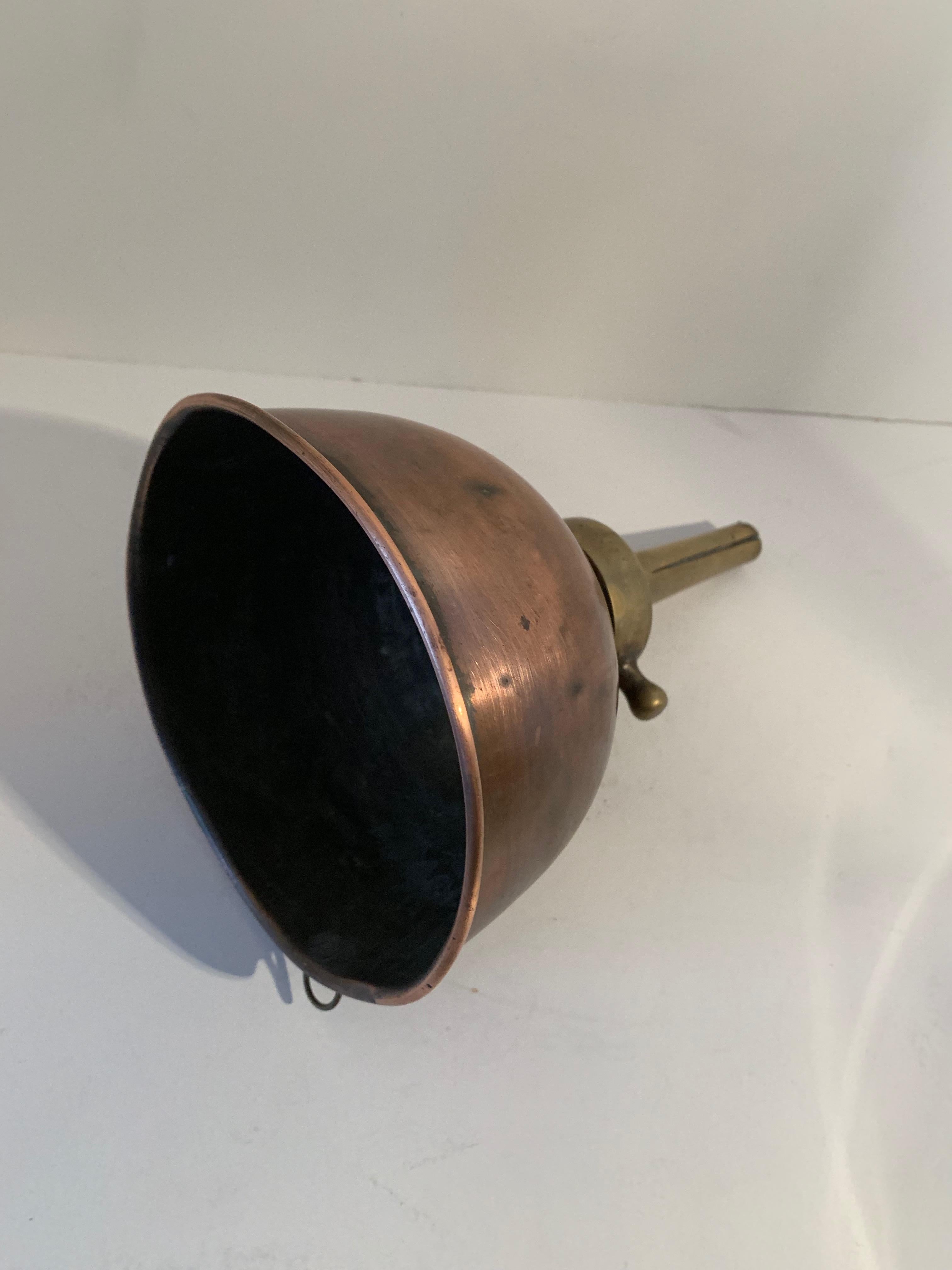 Set of Three Copper Moonshine Funnels For Sale 1