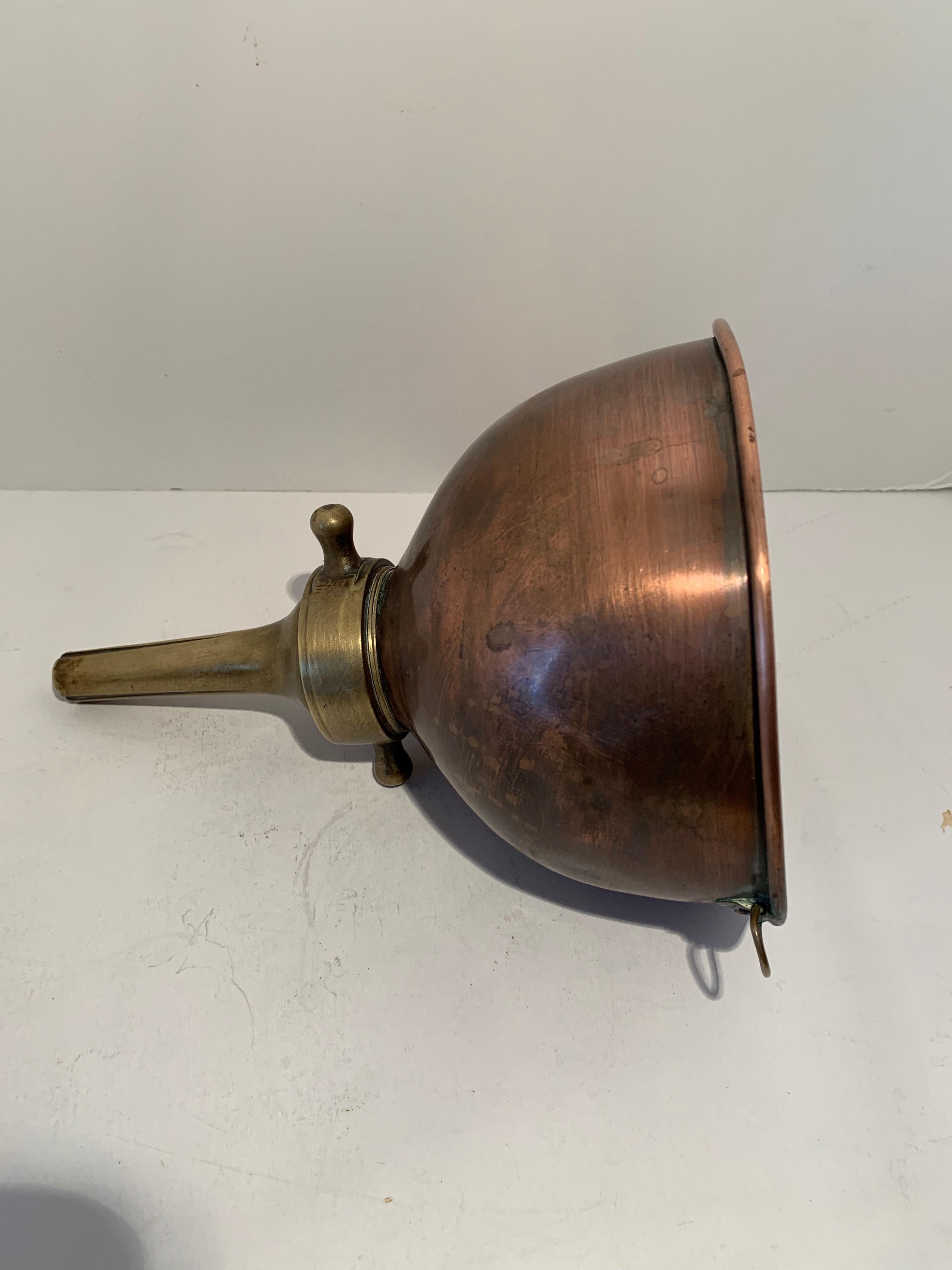 Set of Three Copper Moonshine Funnels For Sale 2