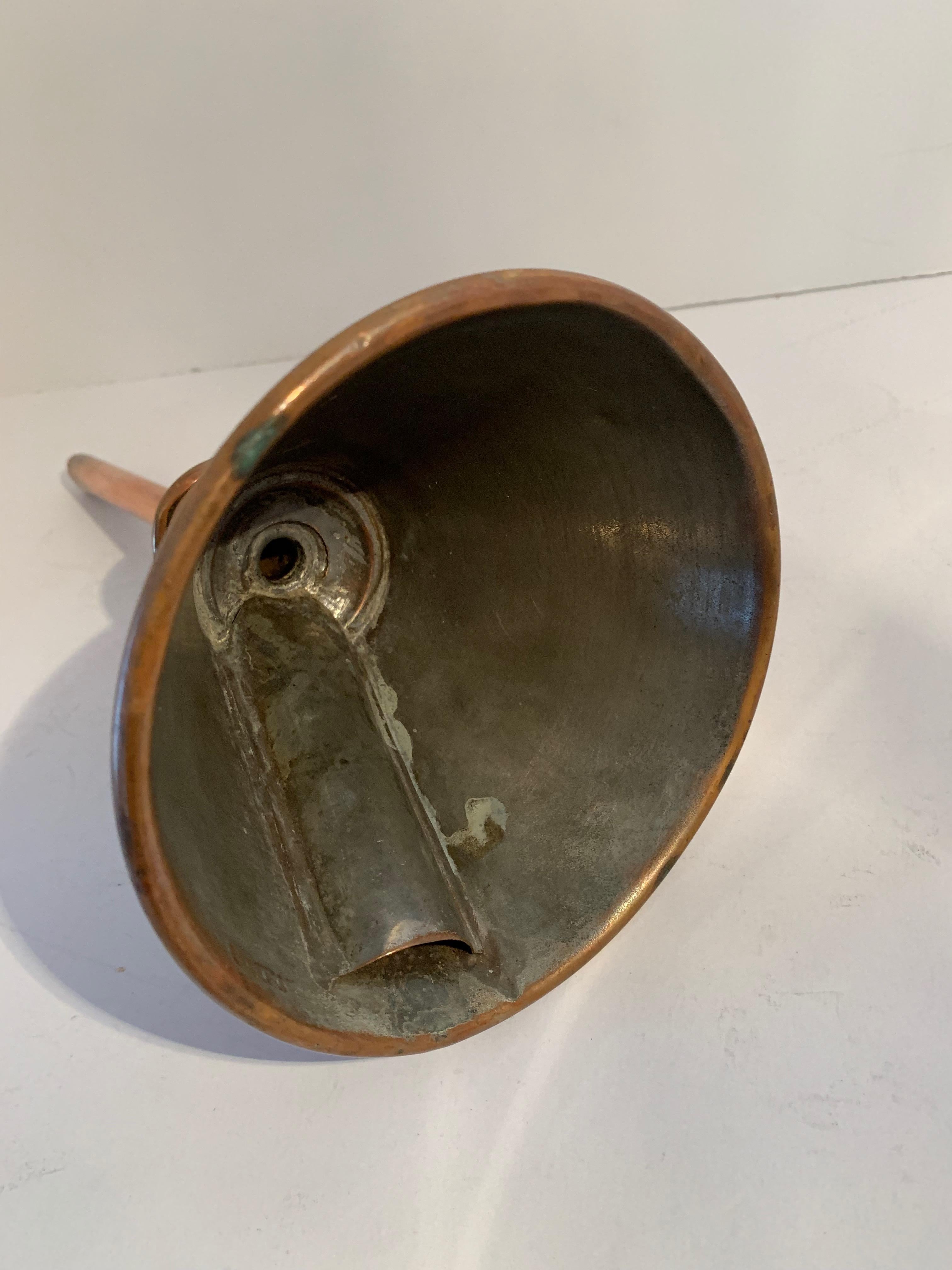 Set of Three Copper Moonshine Funnels For Sale 3