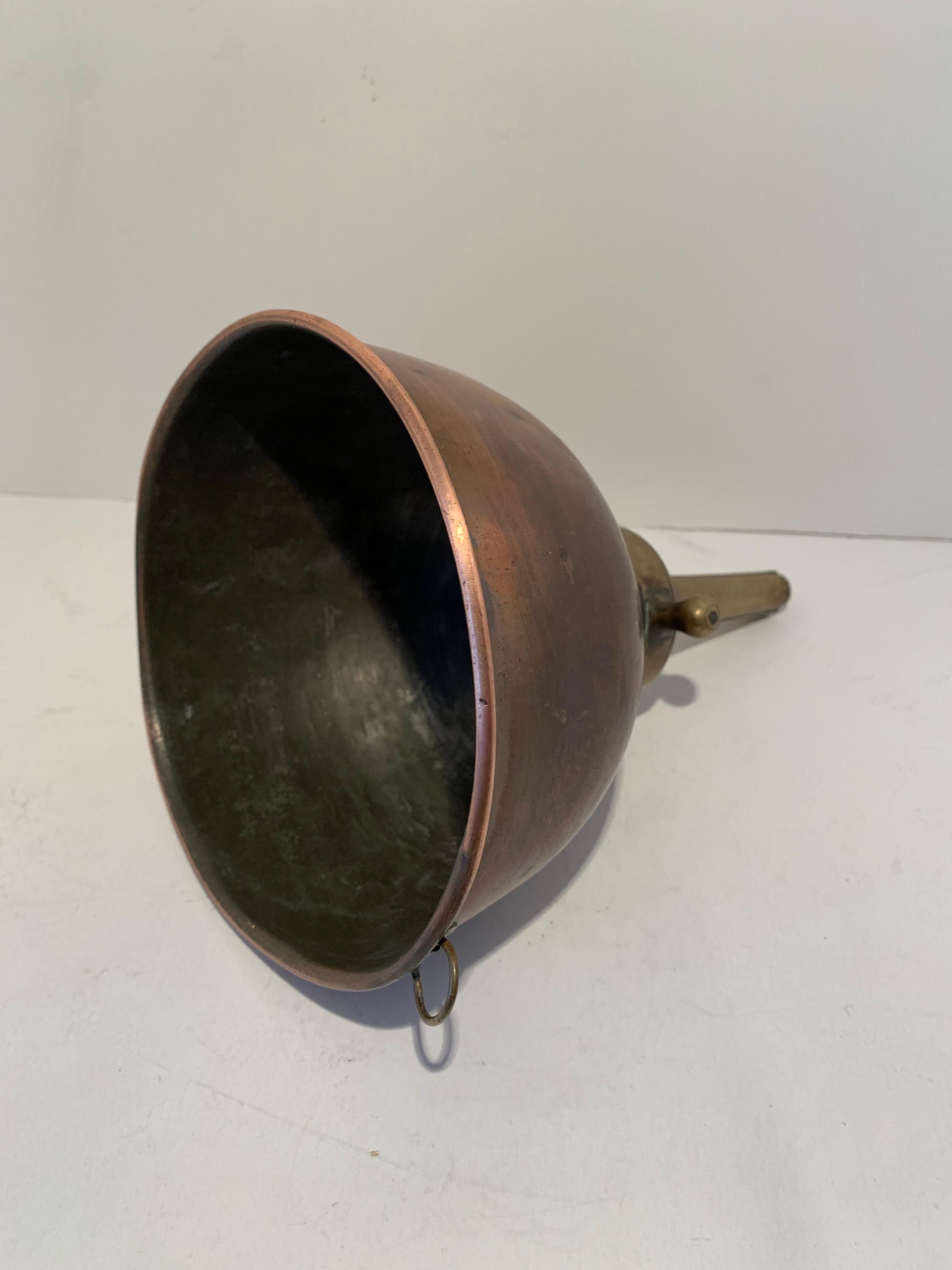 Set of Three Copper Moonshine Funnels In Good Condition For Sale In Los Angeles, CA