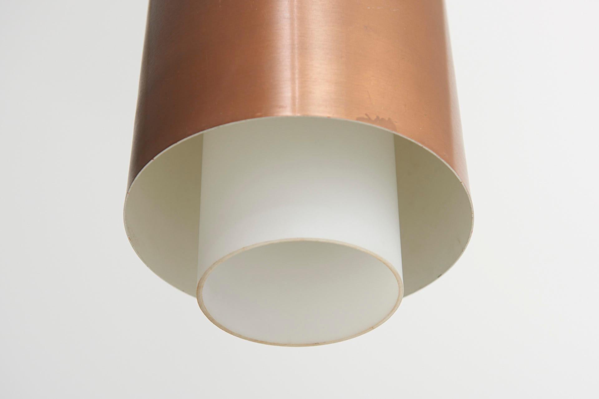 3 Copper Pendant Lamps, 1960s 2