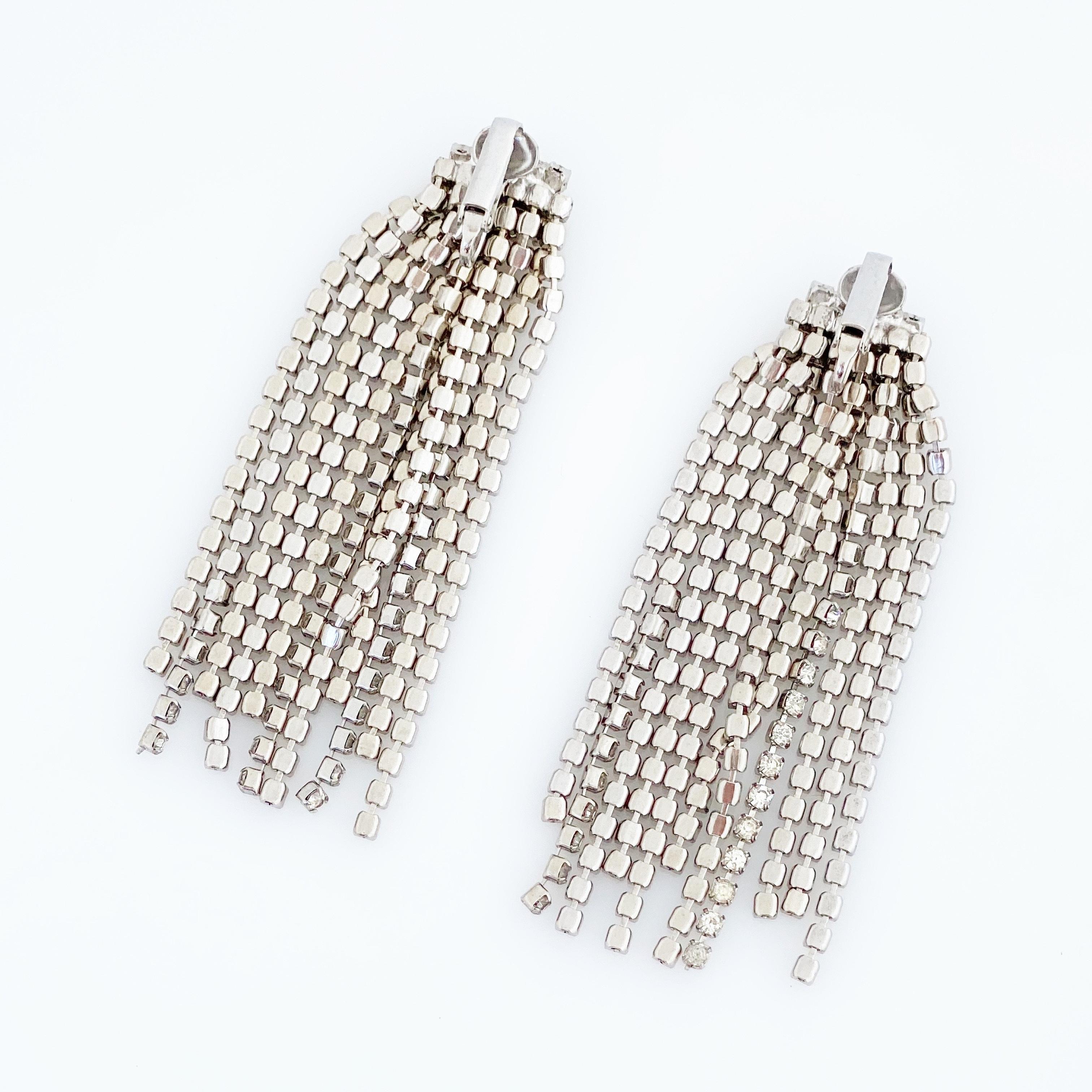 crystal fringe earrings