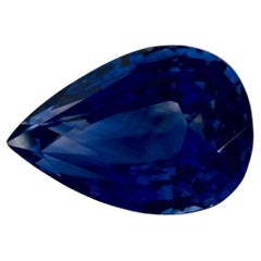 3 Ct Blue Sapphire Pear Loose Gemstone