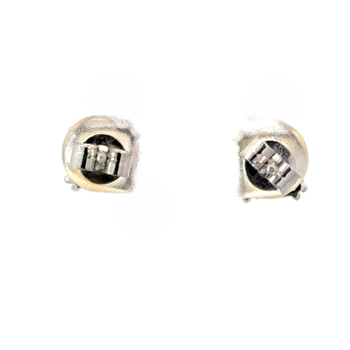 Citrine Everyday 925 Silver Pushback Unisex Stud Earrings in 925 Solid Silver For Sale 3