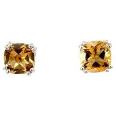 Pendientes de plata 925 con citrino para todos los días Regalo para el Día de la Madre Joyería