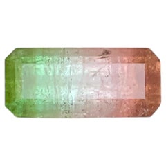 3 Cts Bicolor Yellowish Green & Peach Pink Tourmaline Gemstones for Jewellery