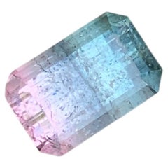 3 Cts Natural Tricolor Pastel Pink Teal Blue and Blue Green Tourmaline for Ring