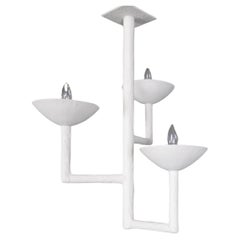 Lampadario a 3 tazze in gesso