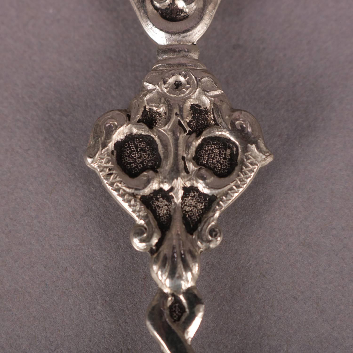 Three Danish Reticulated Repousse .800 Silver Serving Pieces, 19th Century 12