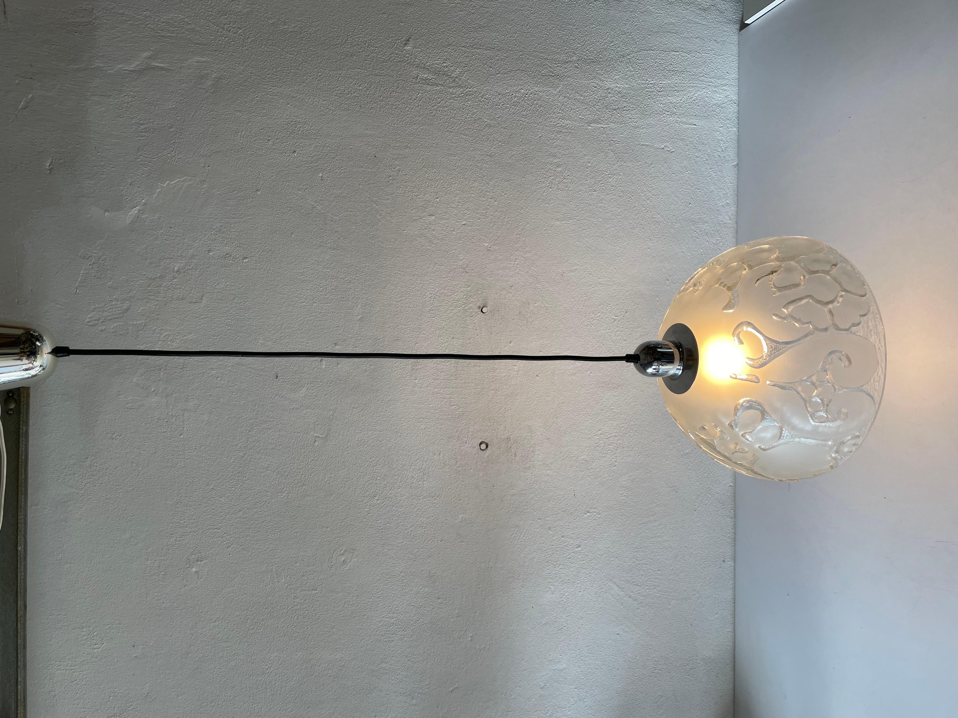 3 Dimensional Artwork Heavy Glass Ceiling Lamp by Peill Putzler, 1970s, Germany For Sale 9