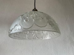 3dimensionale Deckenleuchte aus schwerem Glas von Peill Putzler, Deutschland