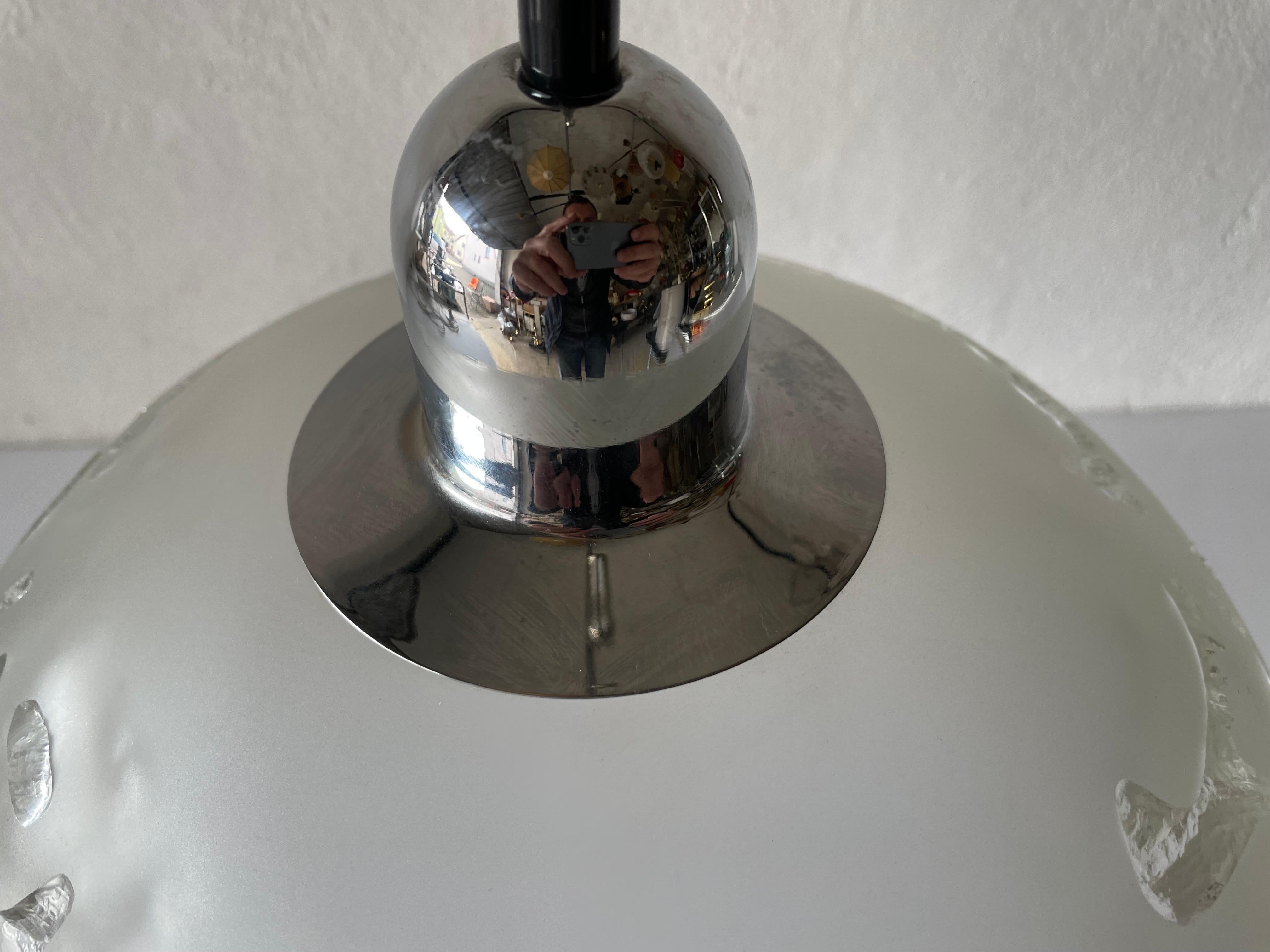 3 Dimensional Artwork Heavy Glass Ceiling Lamp by Peill Putzler, 1970s, Germany For Sale 2