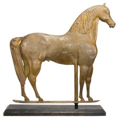 Vintage 3 Dimensional Copper Horse Weather Vane