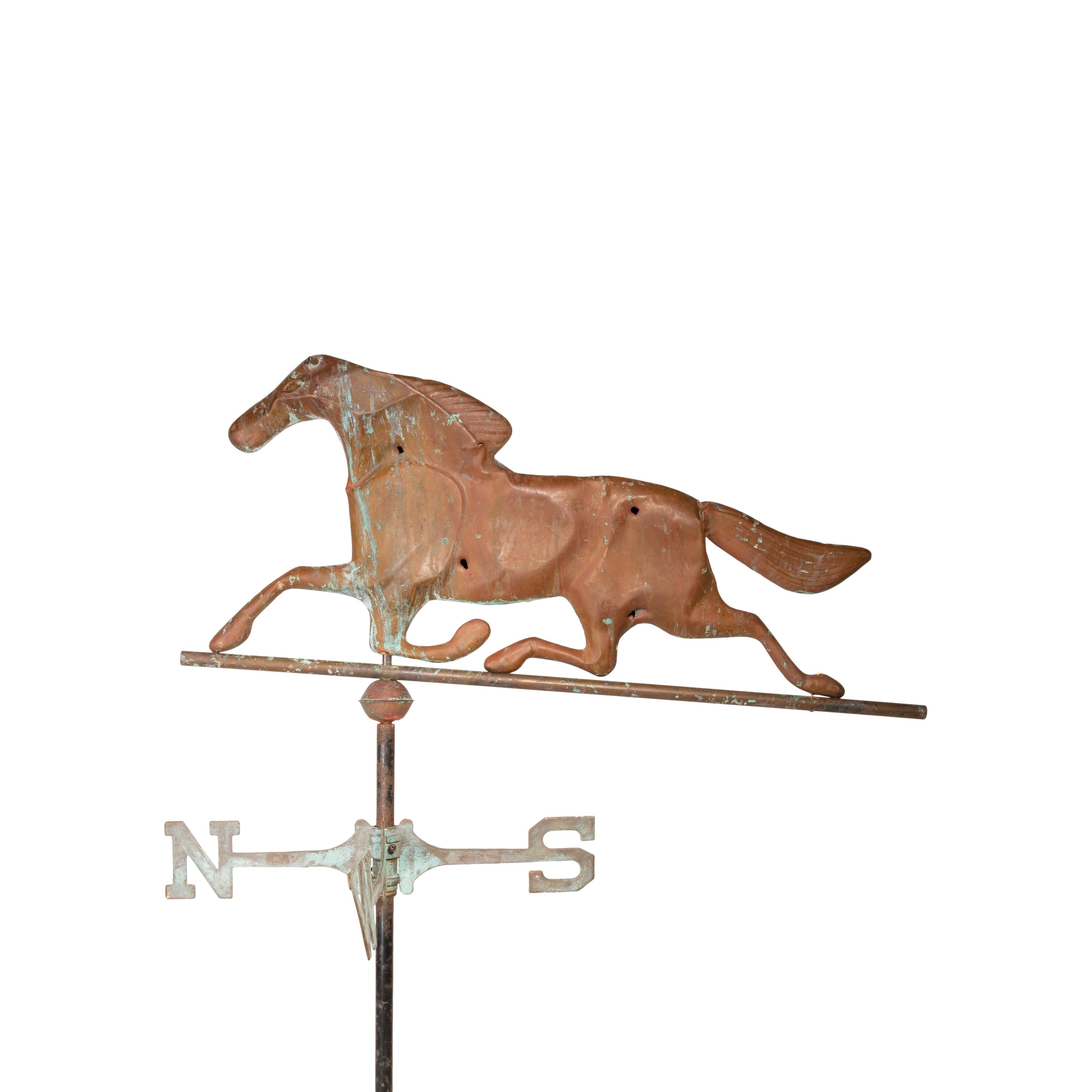horse weathervane on stand