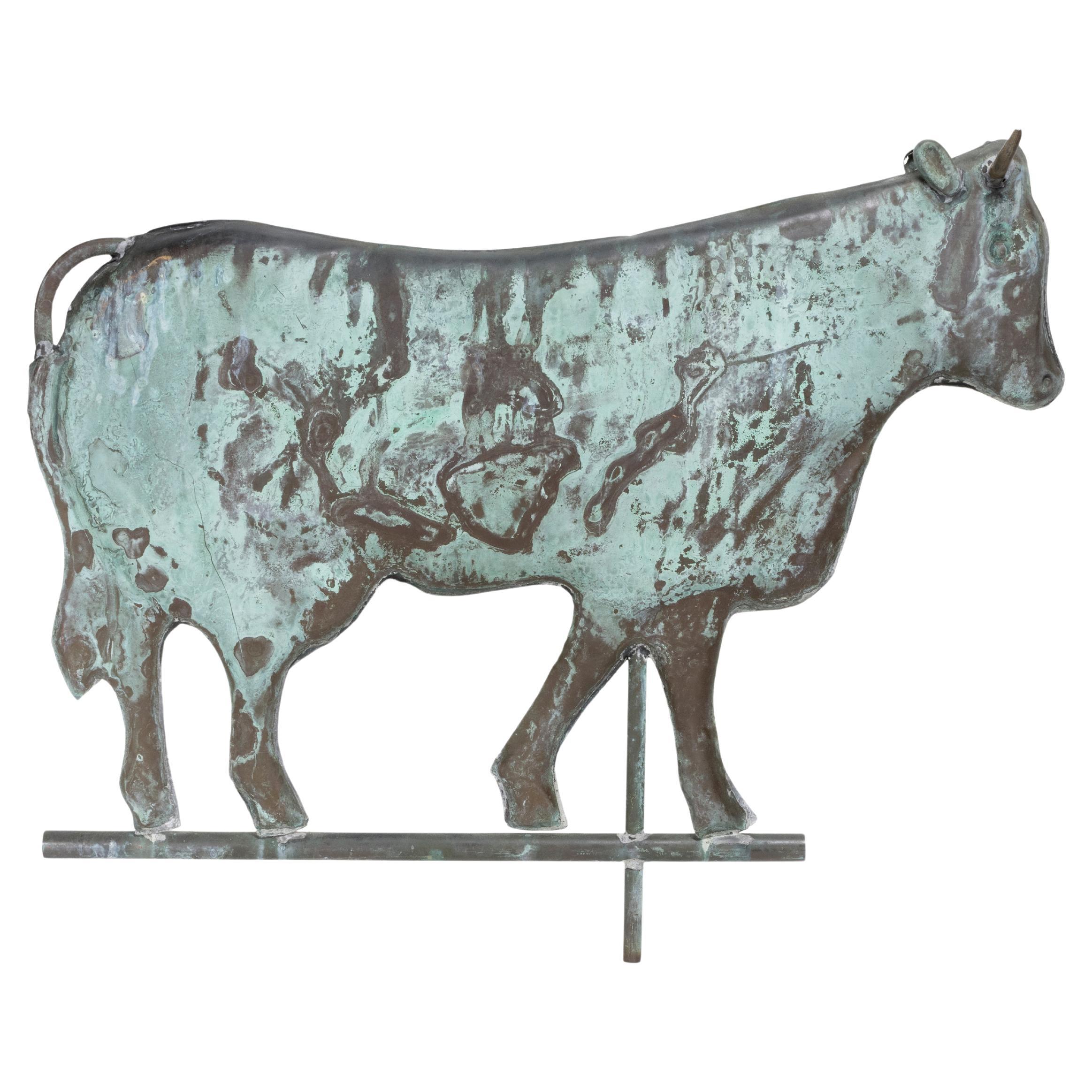 3 Dimensional Cow Form Weather Vane For Sale