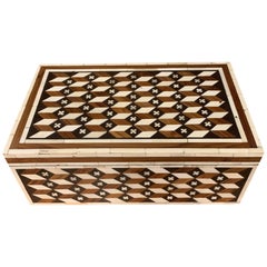 3 Dimensional Design Bone Inlaid Box, India, Contemporary