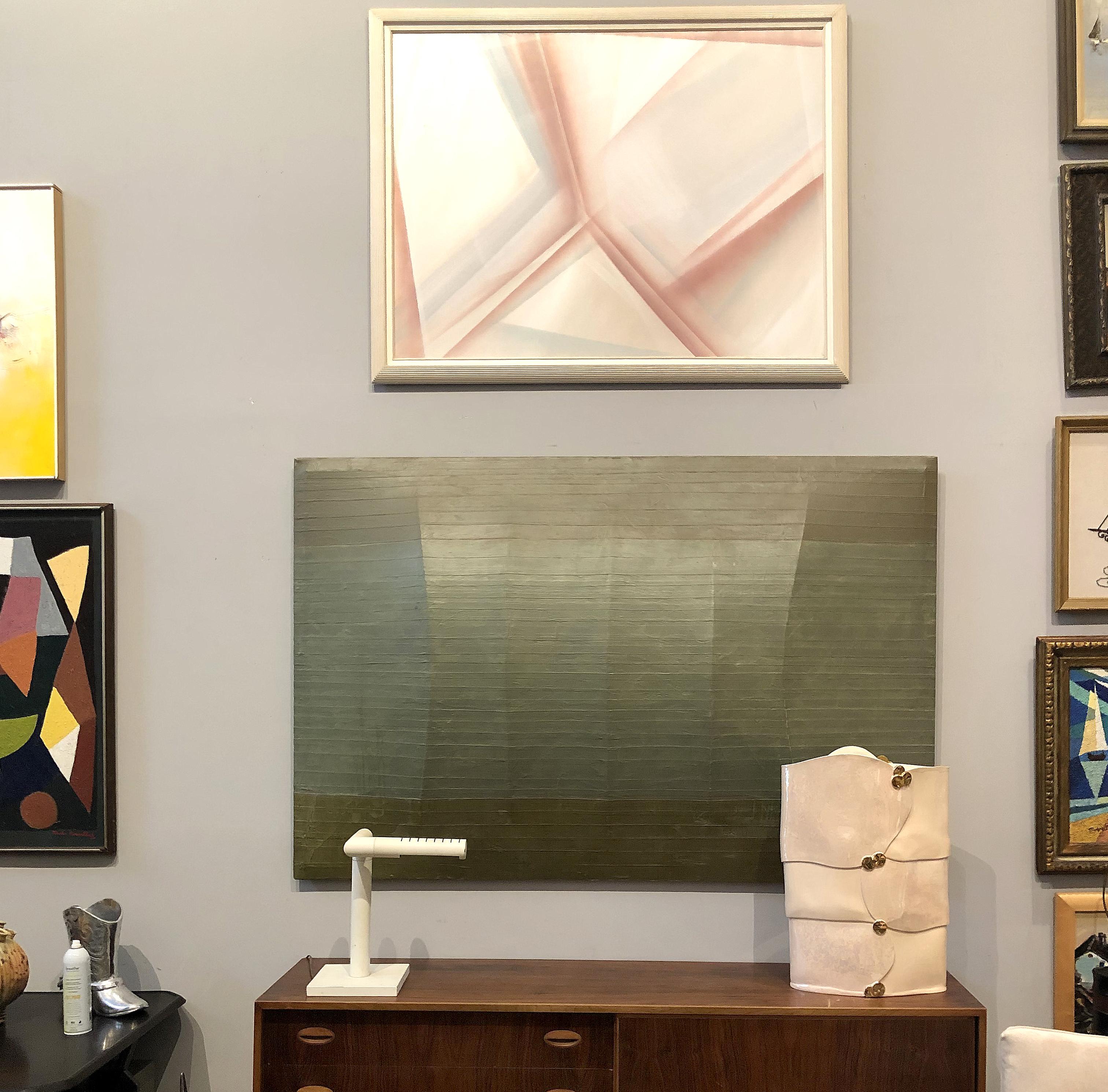 3-Dimensional painting attributed to Charles Hinman

Offered for sale is a monumental 1960s three dimensional painting attributed to Charles Hinman (American b. 1932). This impressive mix-media painting was created with exceptional