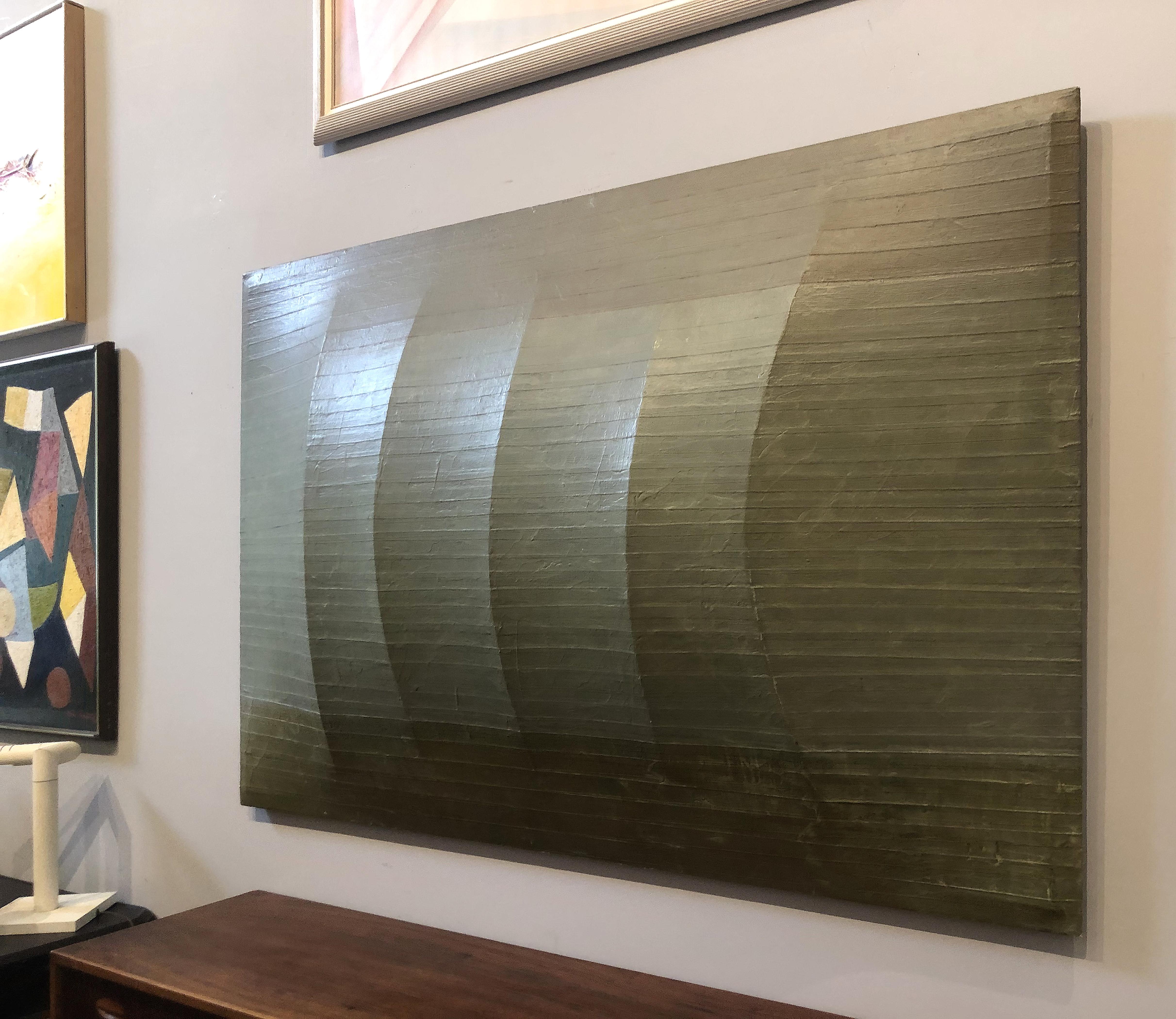 American 3-Dimensional Painting Attributed to Charles Hinman, Monumental 1960s Work