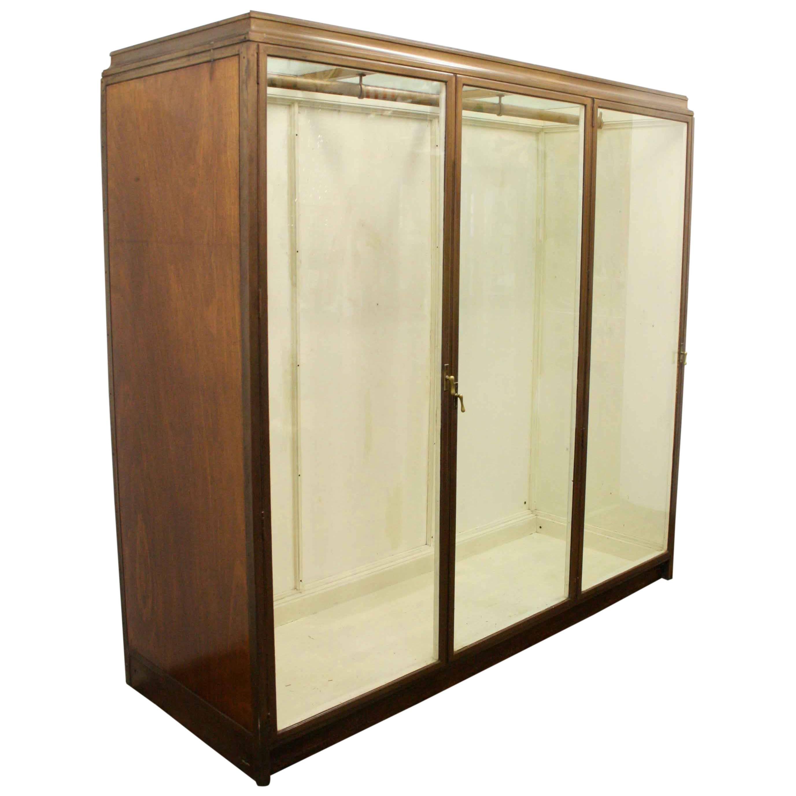 Three-Door Display Cabinet from Jenners Department Store, Edinburgh, circa 1920 For Sale