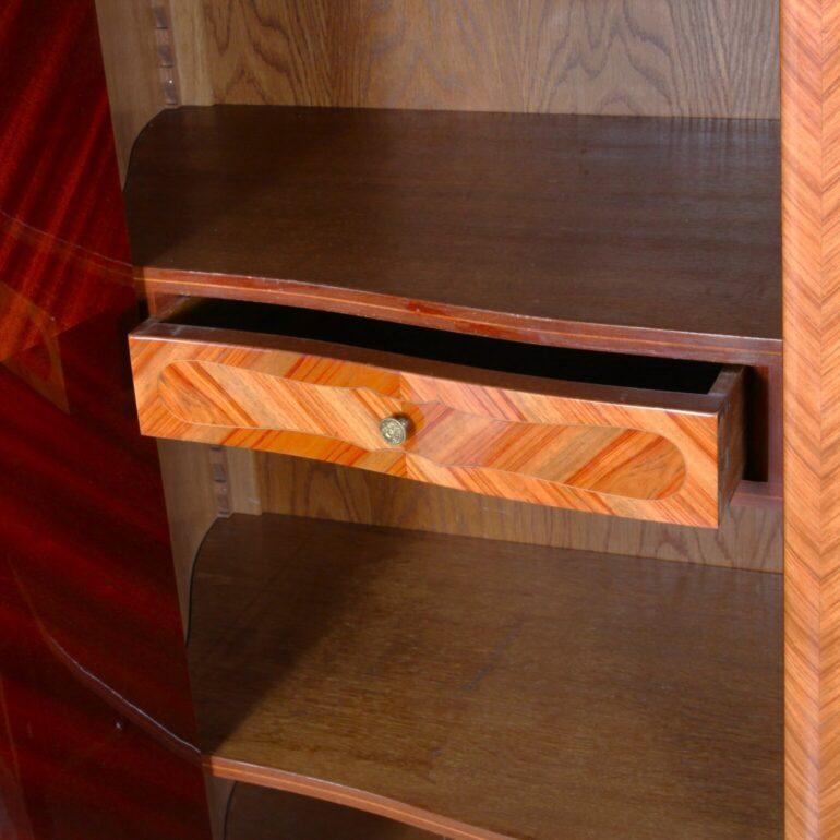 3 Door Kingwood Marquetry Armoire 4