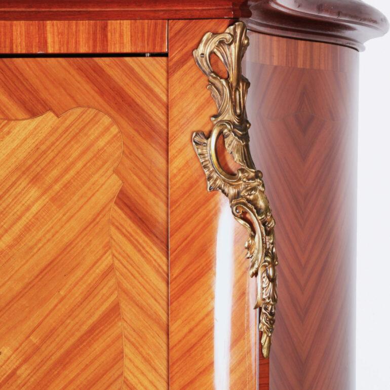 3 Door Kingwood Marquetry Armoire 1