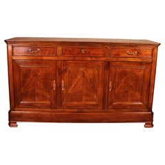 3 Doors Buffet Louis Philippe Period In Cherry Wood From The 19 ° Century