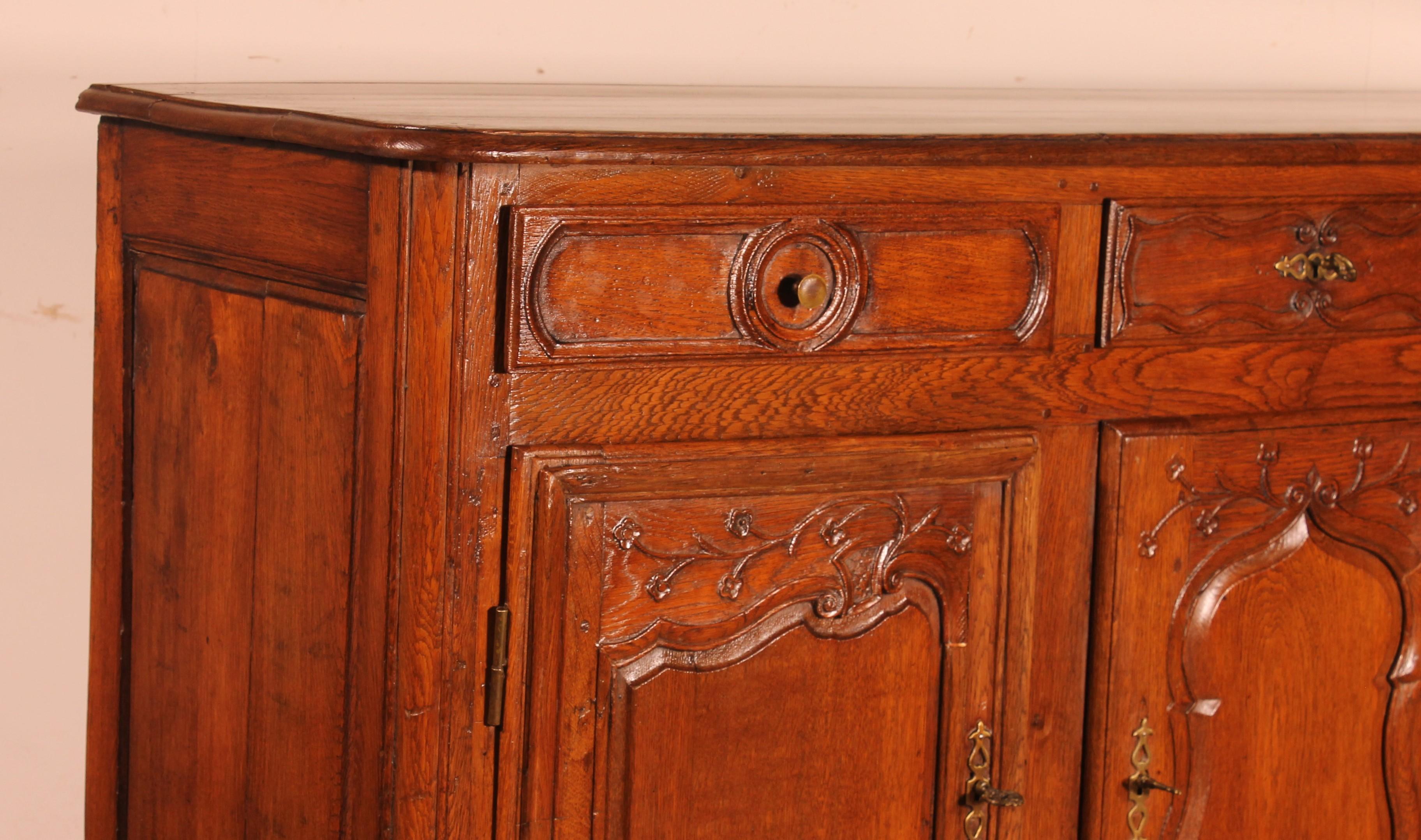 3 Doors Buffet Louis XV-18 ° Century For Sale 4