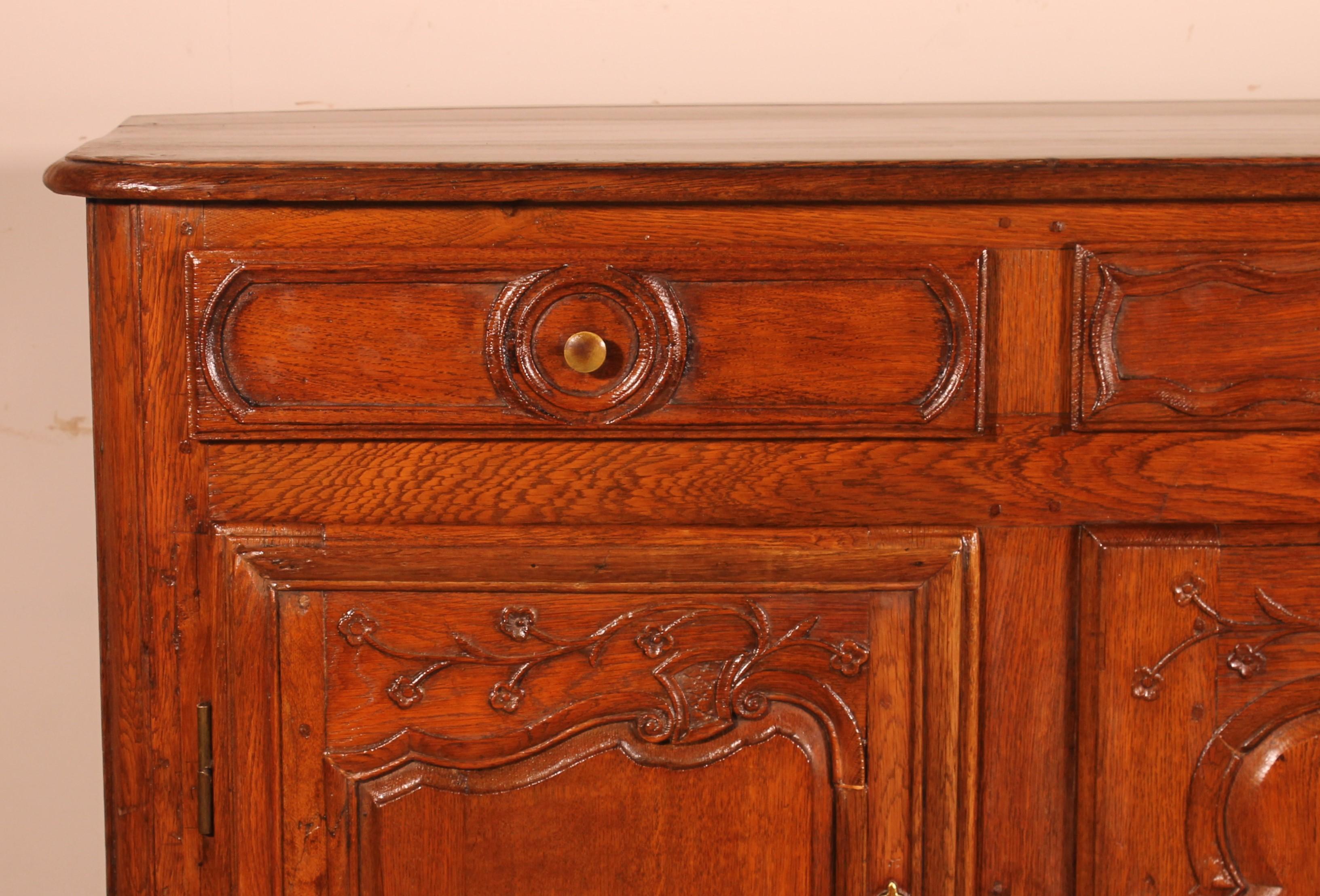 French 3 Doors Buffet Louis XV-18 ° Century For Sale