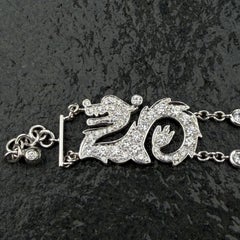 3 Dragon Pave Diamond Bracelet 18k White Gold 19.3g 7.5" Earth Mined Custom