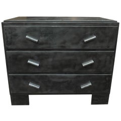 3 Drawer All Metal Chest of Drawer, France, circa 1950