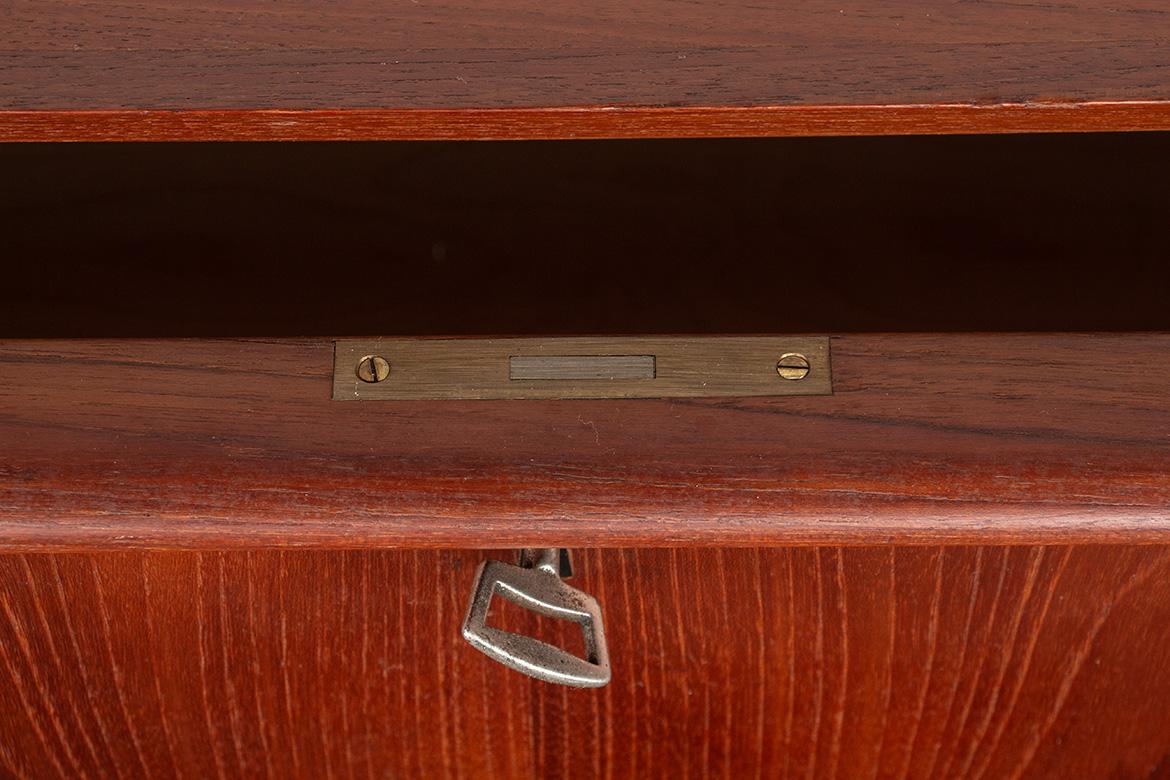 Commode à 3 tiroirs, teck, Danemark années 1960. en vente 3