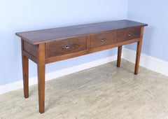 3 Drawer Chestnut Server, Custom Made for Briggs House in France