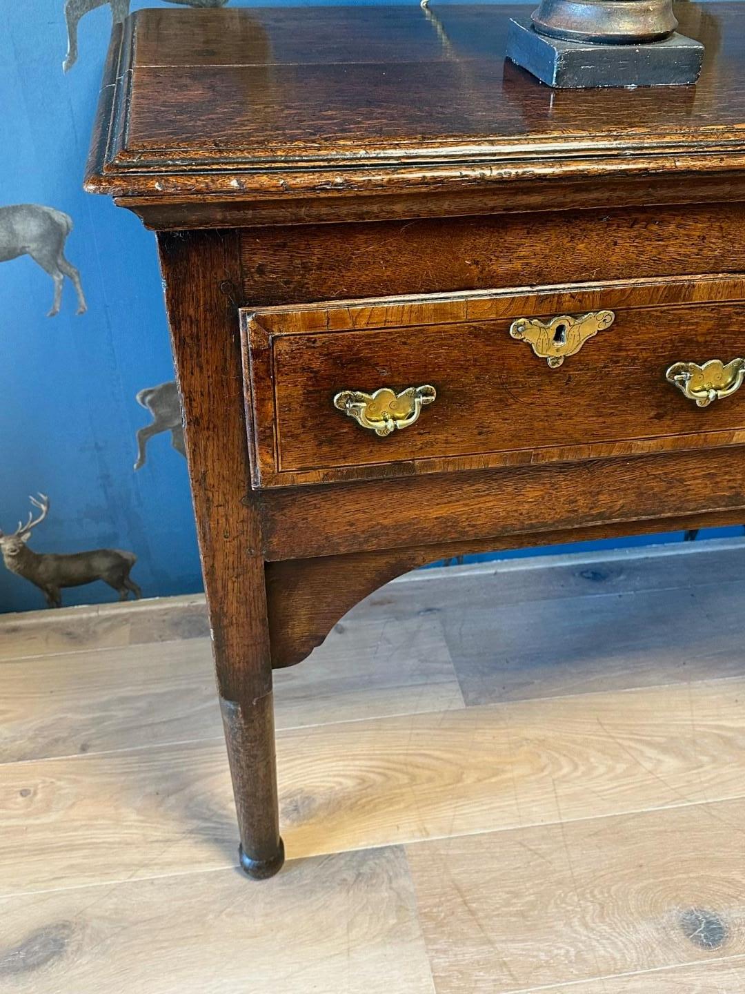 3 Drawer English Oak Dresser Base Circa 1720, antique server, antique sideboard  For Sale 13