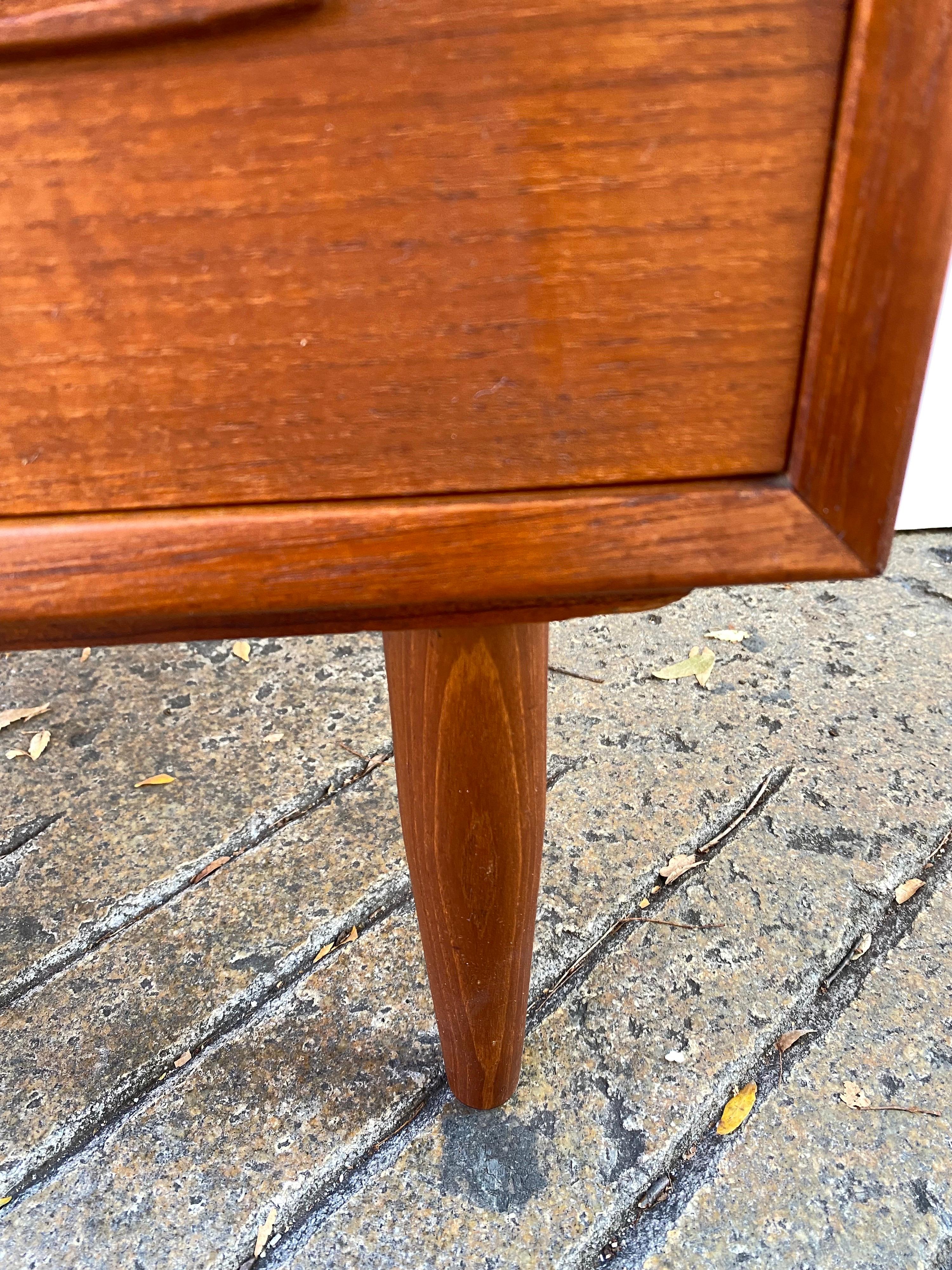 3 Drawer Teak Danish Dresser 6