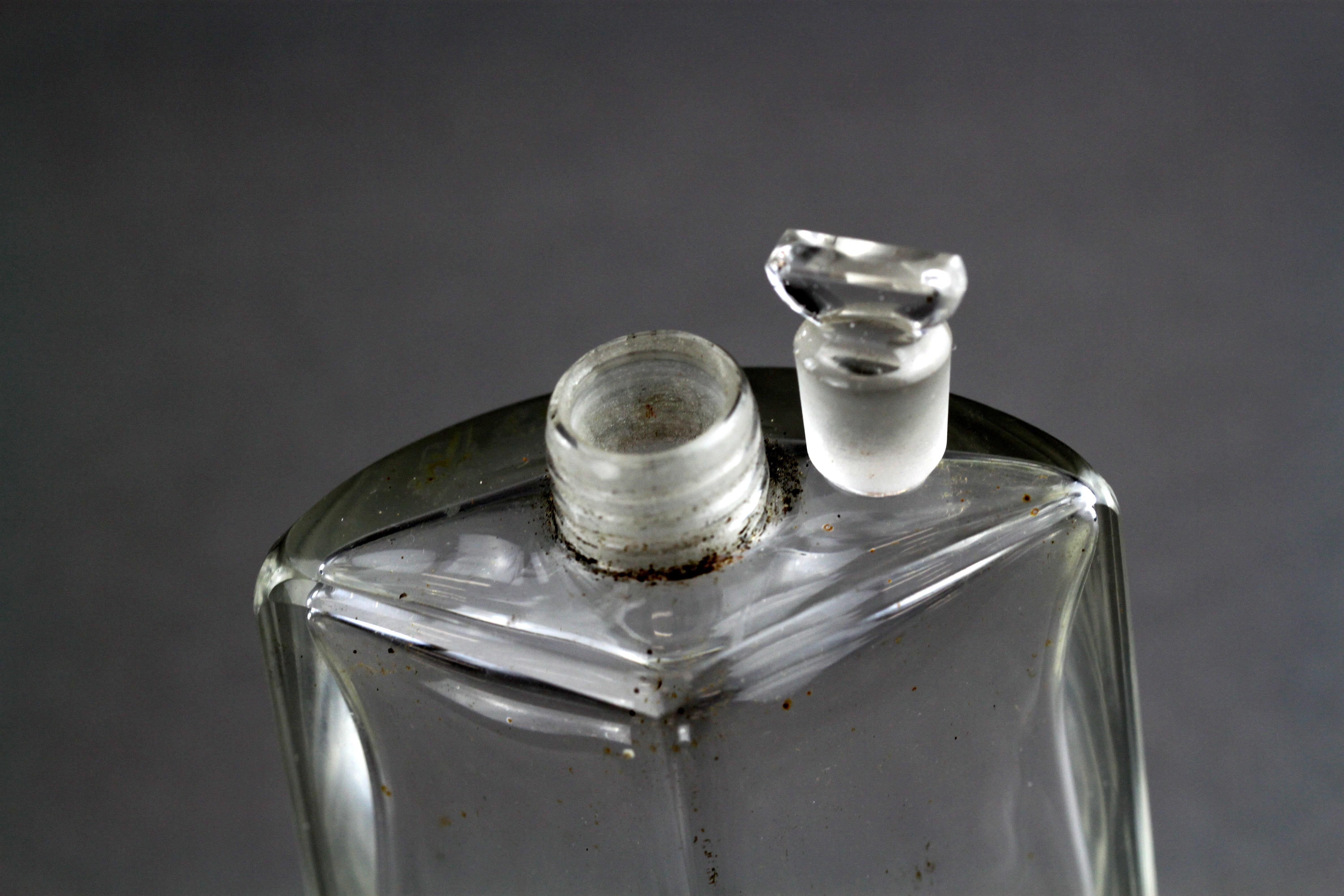 3 Edwardian Sterling Silver and Glass Perfume Bottles, Percy Whitehouse, 1909 5