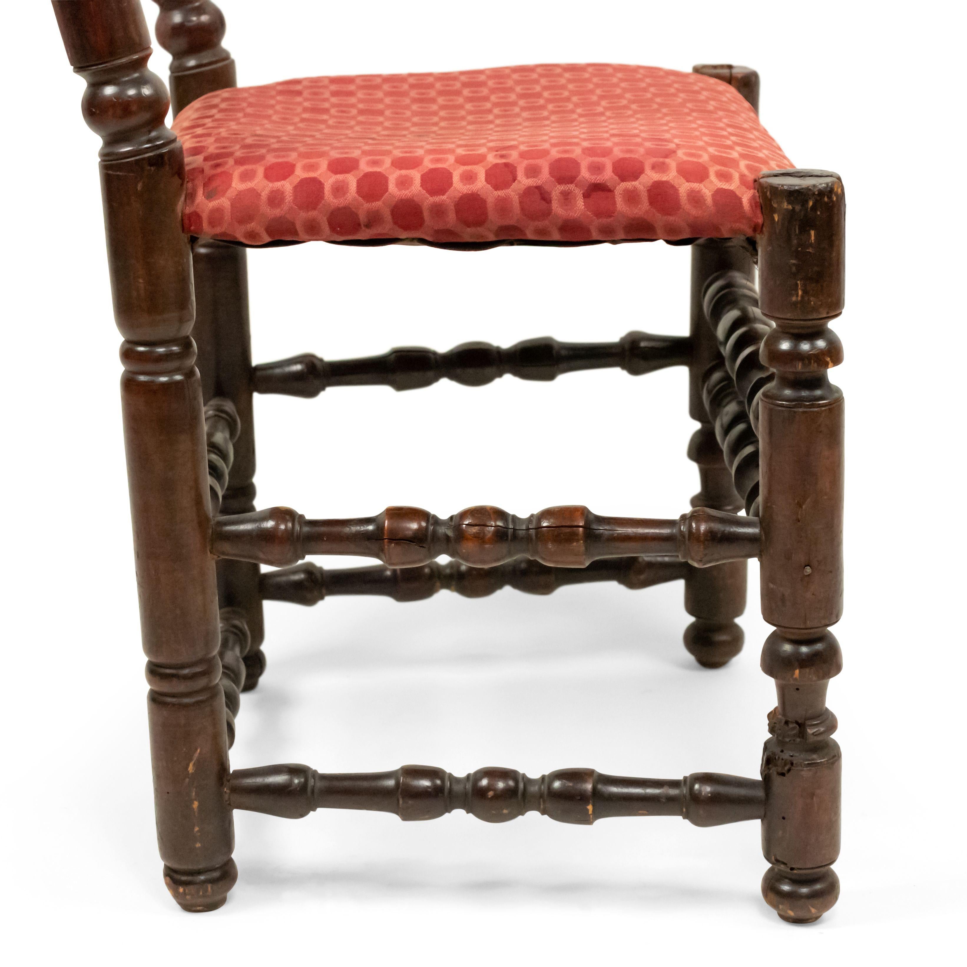 3 English Renaissance Walnut Side Chairs For Sale 8