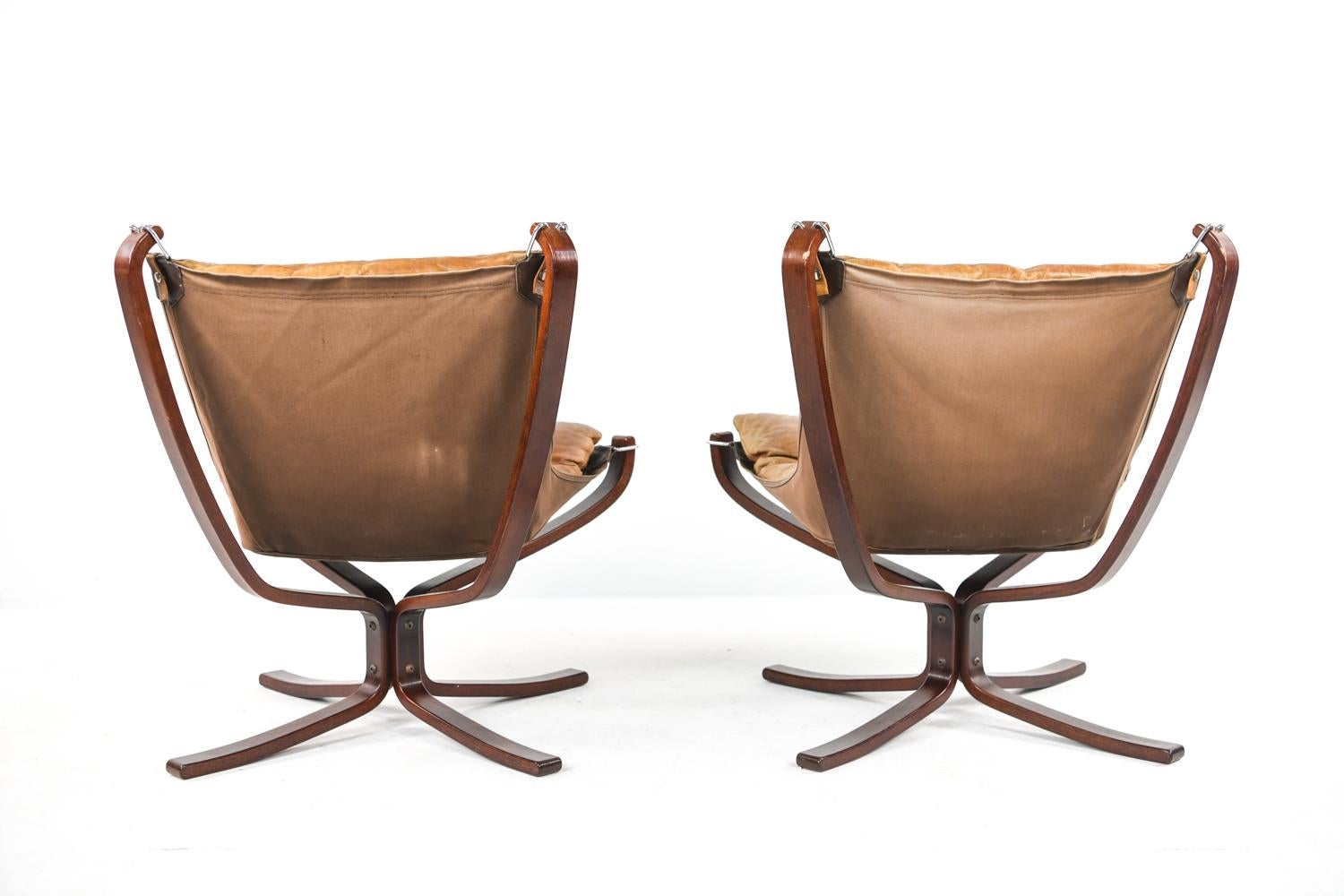 '3' Falcon Chairs by Sigurd Ressell for Vatne Møbler, 1960s 3