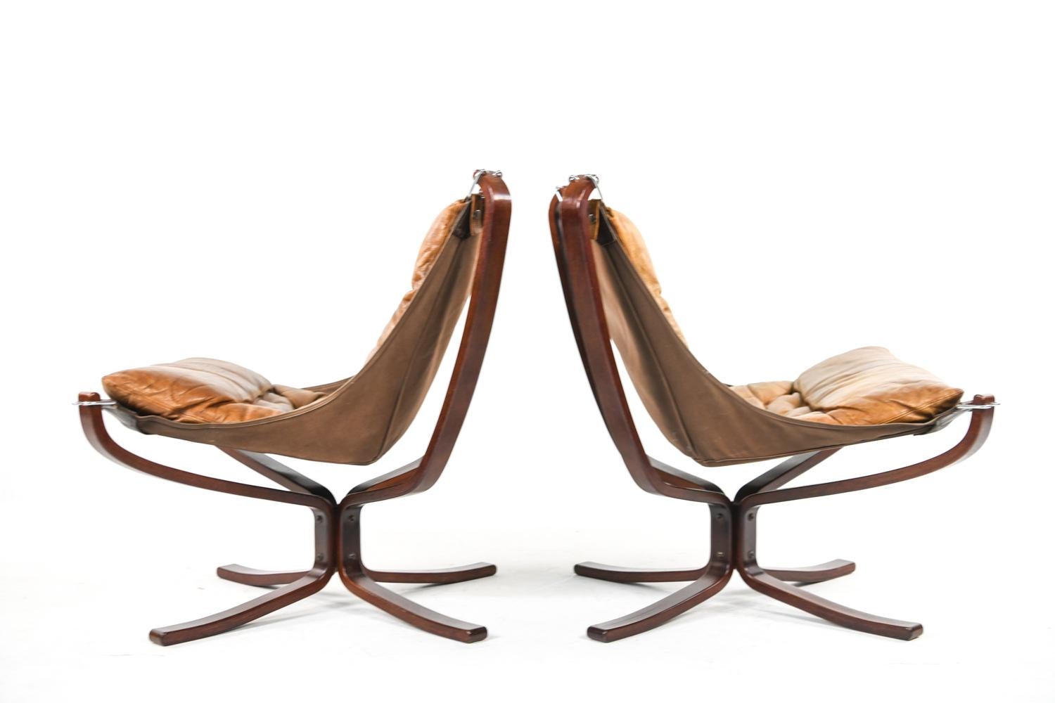 '3' Falcon Chairs by Sigurd Ressell for Vatne Møbler, 1960s 6