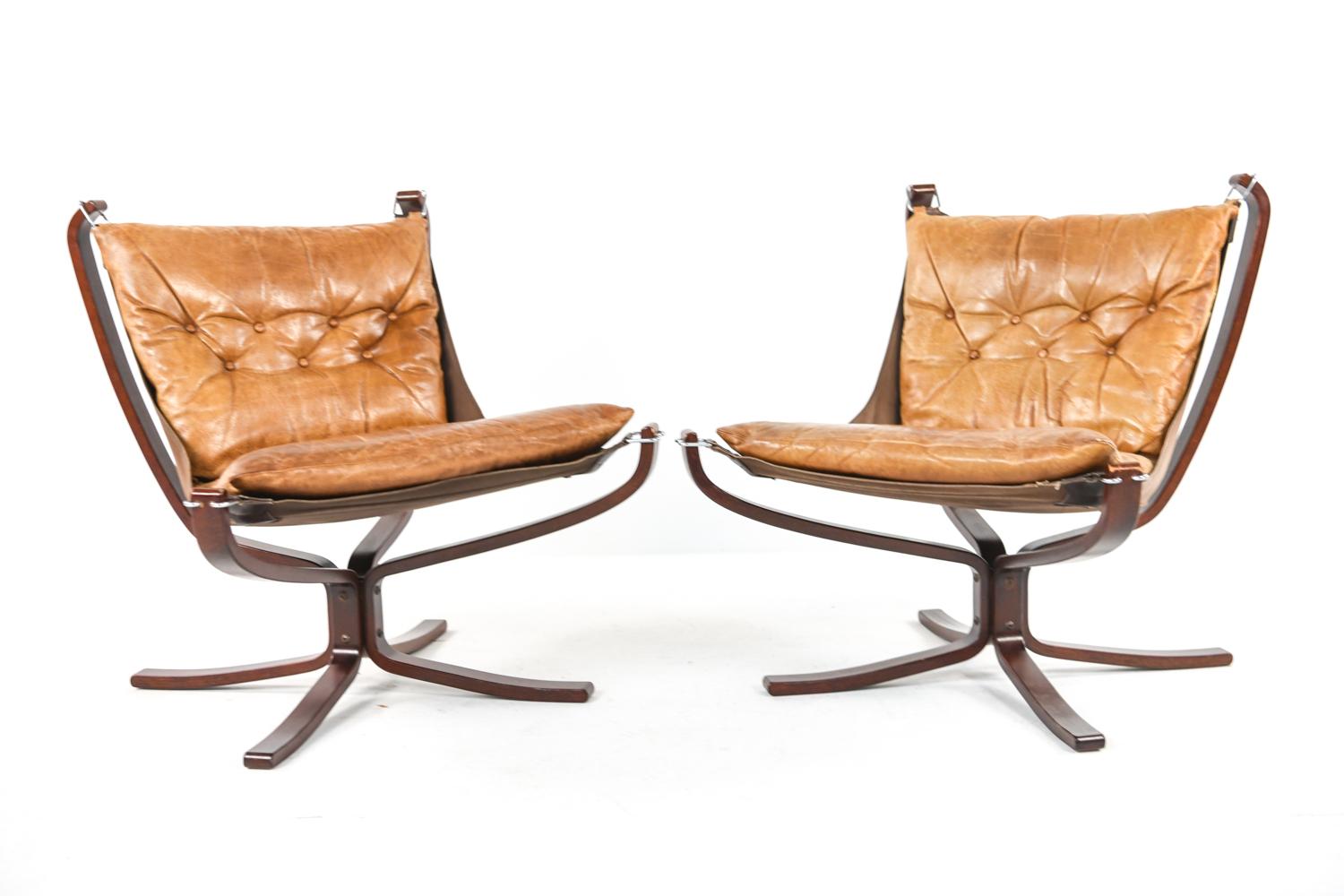 '3' Falcon Chairs by Sigurd Ressell for Vatne Møbler, 1960s 1