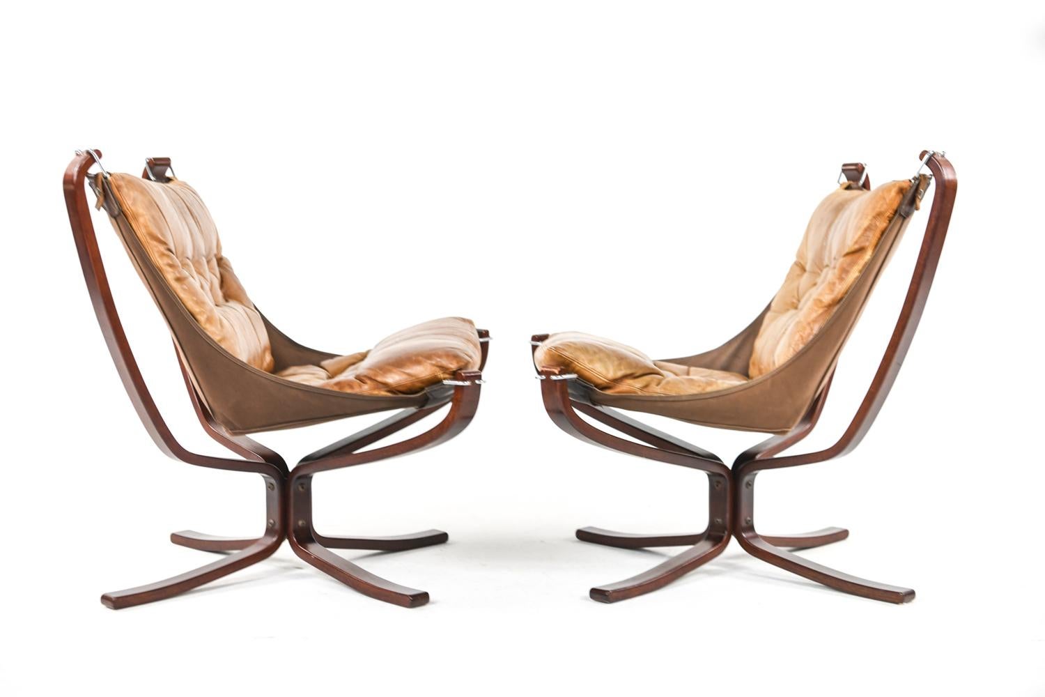'3' Falcon Chairs by Sigurd Ressell for Vatne Møbler, 1960s 2