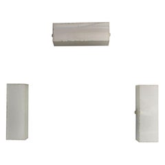 3 Fine French 1940s Glass Wall Lights by Perzel